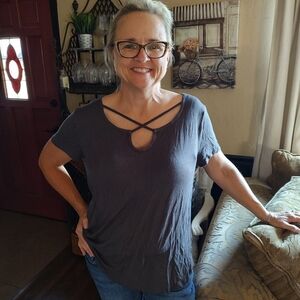 seriously Soft Women's Gray Top